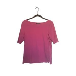 Ralph Lauren Pink Large Shirt with U neckline and button on sleeves.